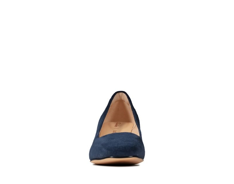 Clarks Sheer Rose Heeled Shoes Black Shoes Navy Women - India S4L4537-I6