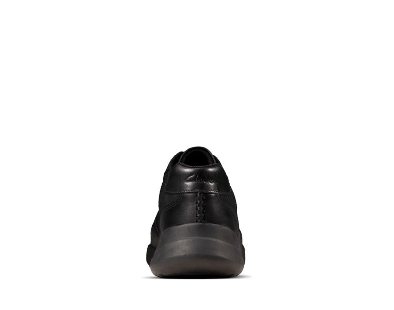 Clarks Sift Lace Trainers Black Snake Women - India M0B1757-P3