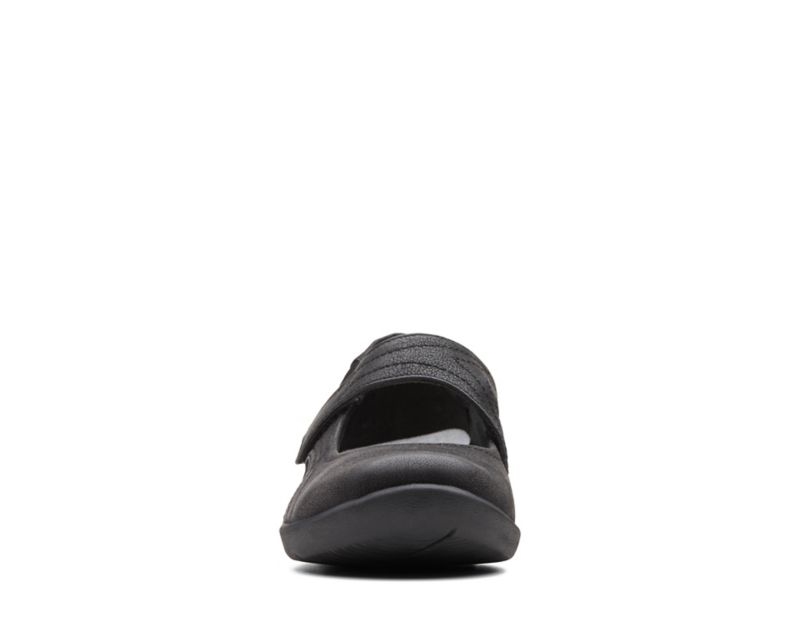 Clarks Sillian Bella Flat Shoes Black Women - India I5L3425-O7