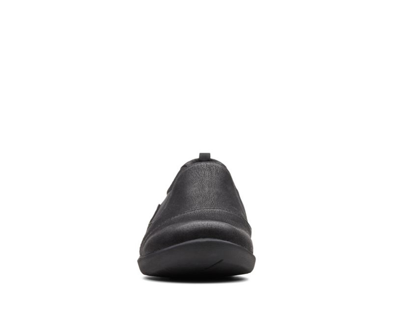 Clarks Sillian Paz Flat Shoes Black Women - India B8A9621-B7