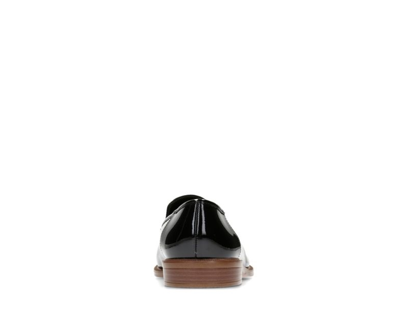 Clarks Taylor Spring Loafers Flat Shoes Black Women - India W5P3619-H0