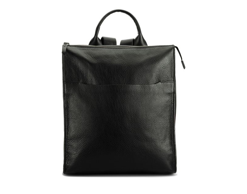 Clarks The Hayle Large Backpacks Leather Bags Black Women - India I5U1962-Y4