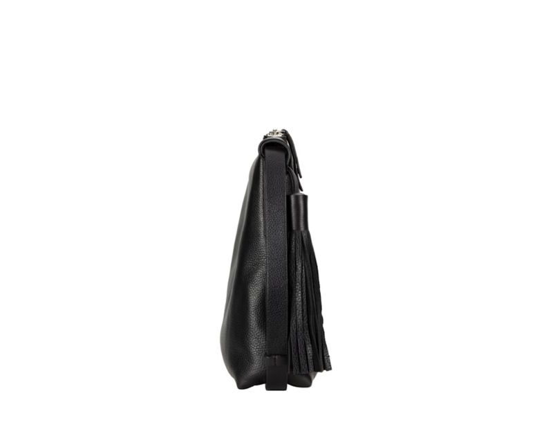 Clarks Topsham Shine Leather Bags Cross Body Bags Black Women - India A1I8899-O8
