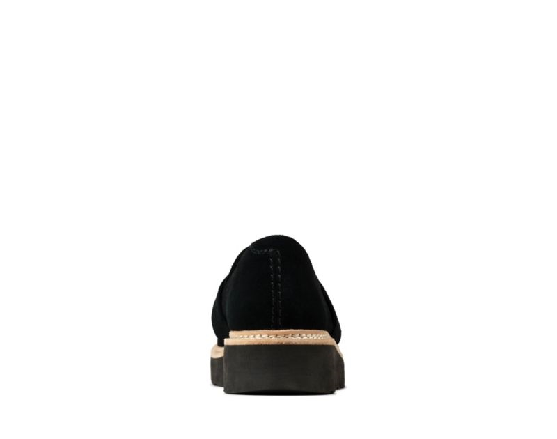 Clarks Trace Tassel Loafers Black Women - India A4D4955-V7