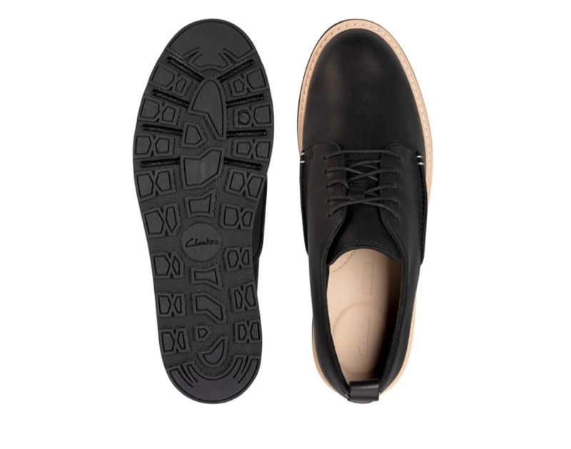 Clarks Trace Walk Brogues Black Shoes Black Women - India N1I7379-L1