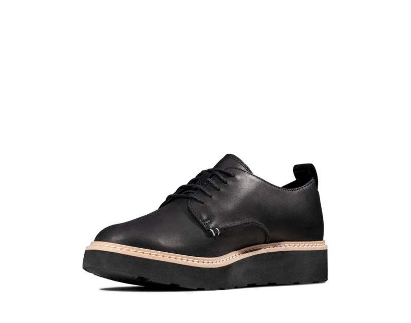 Clarks Trace Walk Brogues Brogues & Lace Ups Black Women - India Z3B3160-U1