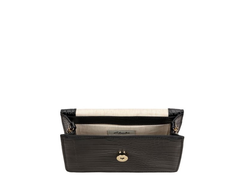 Clarks Treen Willow Cross Body Bags Black Women - India N7O4962-H2
