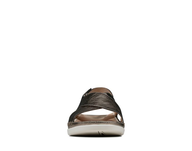 Clarks Tri Alexia Flat Sandals Gold Women - India R6L2457-J7