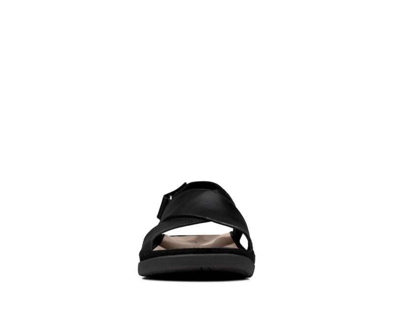 Clarks Tri Alexia Sandals Flat Sandals Black Women - India S5G0279-O0