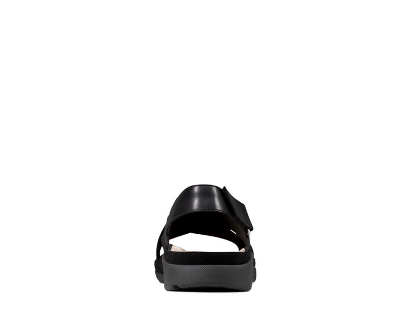 Clarks Tri Alexia Sandals Flat Sandals Black Women - India S5G0279-O0