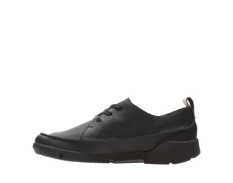 Clarks Tri Clara Flat Shoes Black Women - India C1A5182-Q2