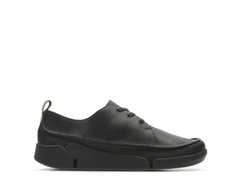 Clarks Tri Clara Flat Shoes Black Women - India C1A5182-Q2
