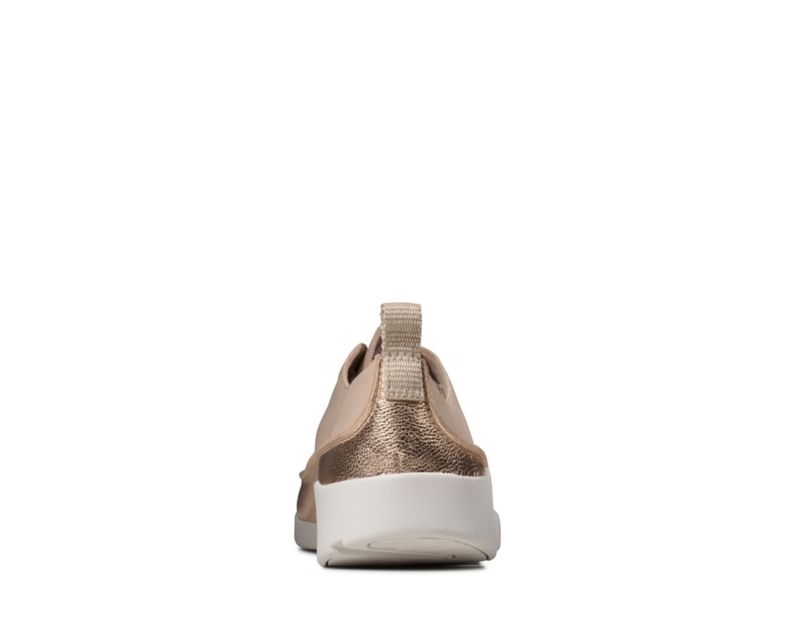 Clarks Tri Clara Trainers Flat Shoes Skin Women - India I0V6439-Q4