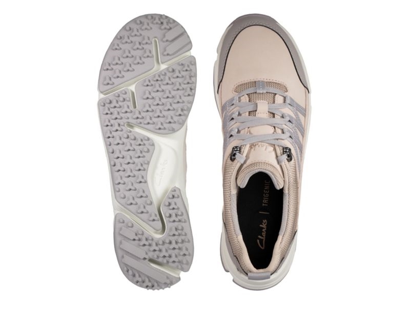 Clarks Tri Path Lo Trainers Skin Women - India X0D2685-U8