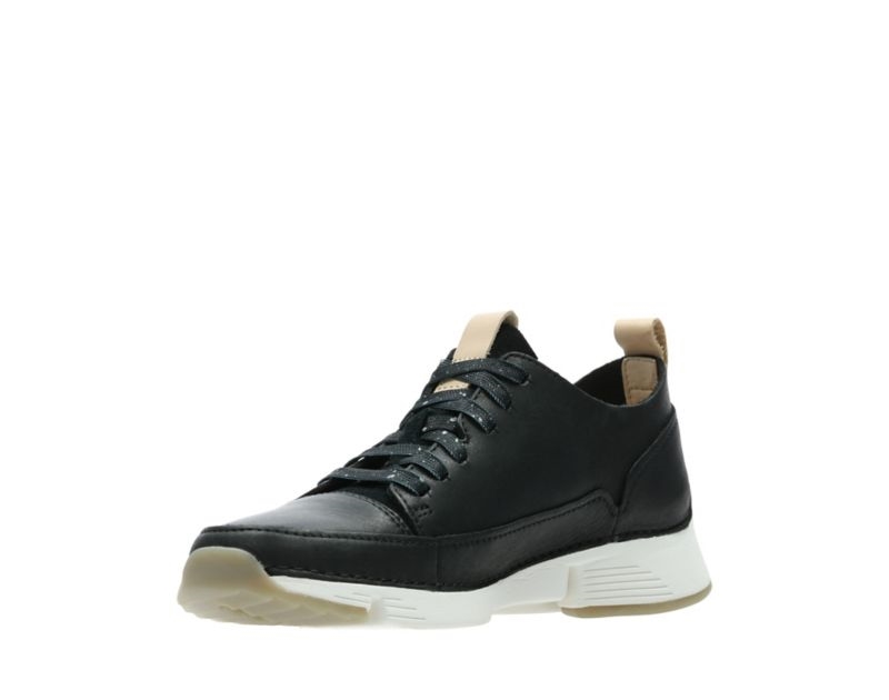 Clarks Tri Spark Trainers Black Women - India R6Y0864-J9