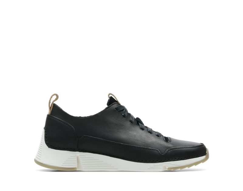 Clarks Tri Spark Trainers Black Women - India R6Y0864-J9