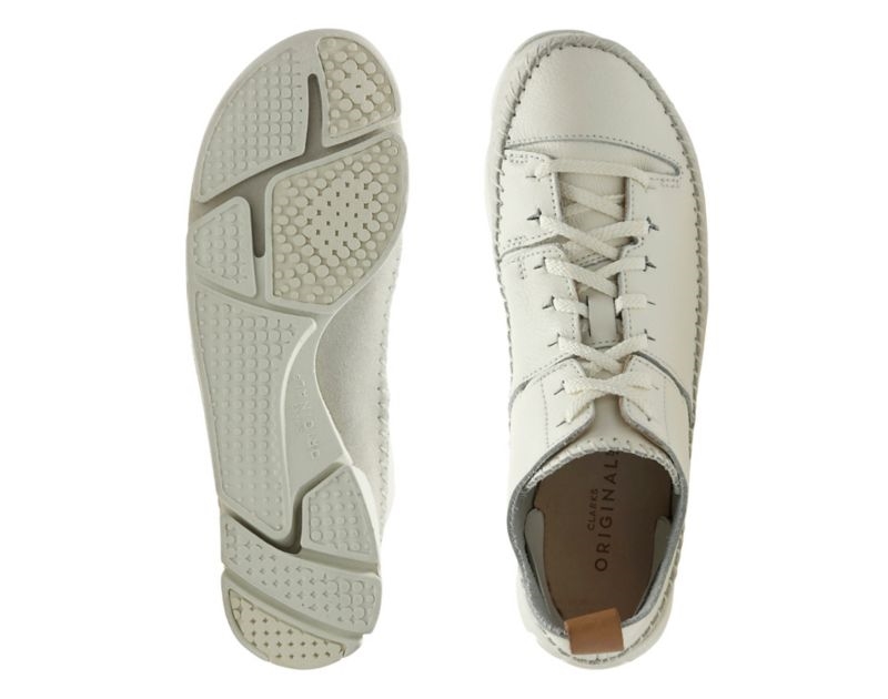 Clarks Trigenic Flex Trainers White Women - India N7M9030-N5