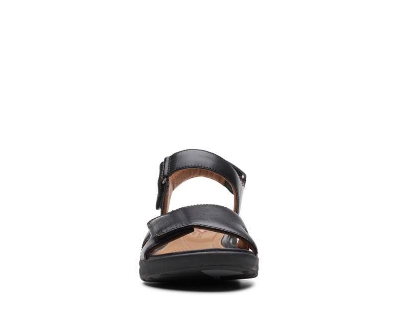 Clarks Un Adorn Calm Sandals Flat Sandals Black Women - India L6H7425-J5