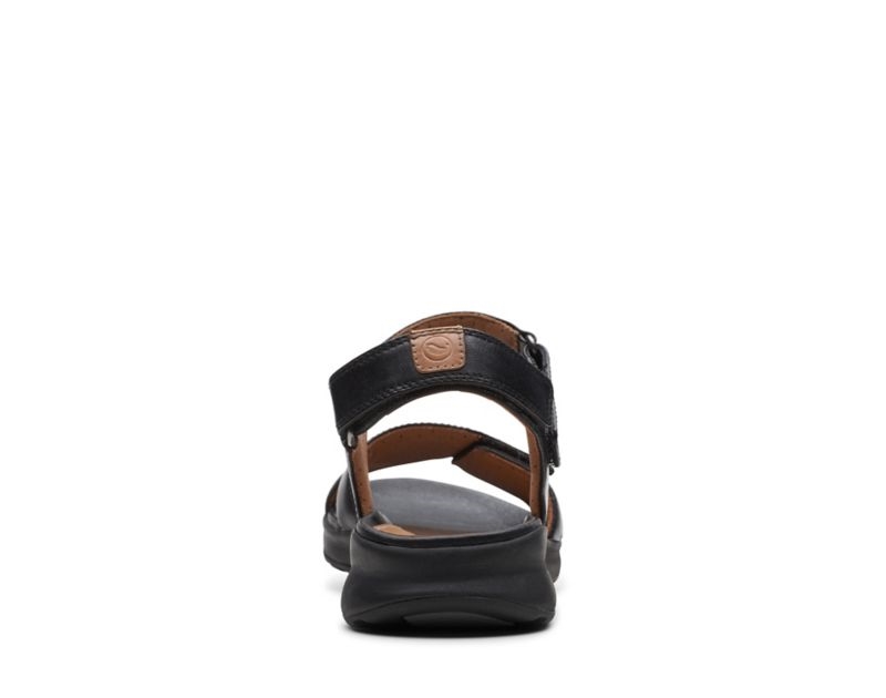 Clarks Un Adorn Calm Sandals Flat Sandals Black Women - India L6H7425-J5