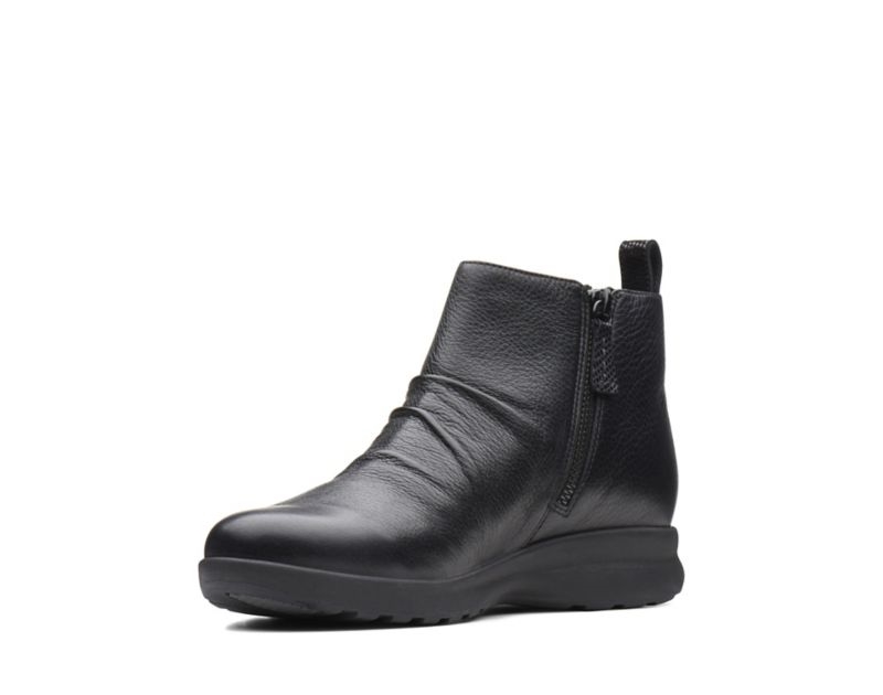 Clarks Un Adorn Mid Ankle Boots Black Women - India D9C4752-Y4