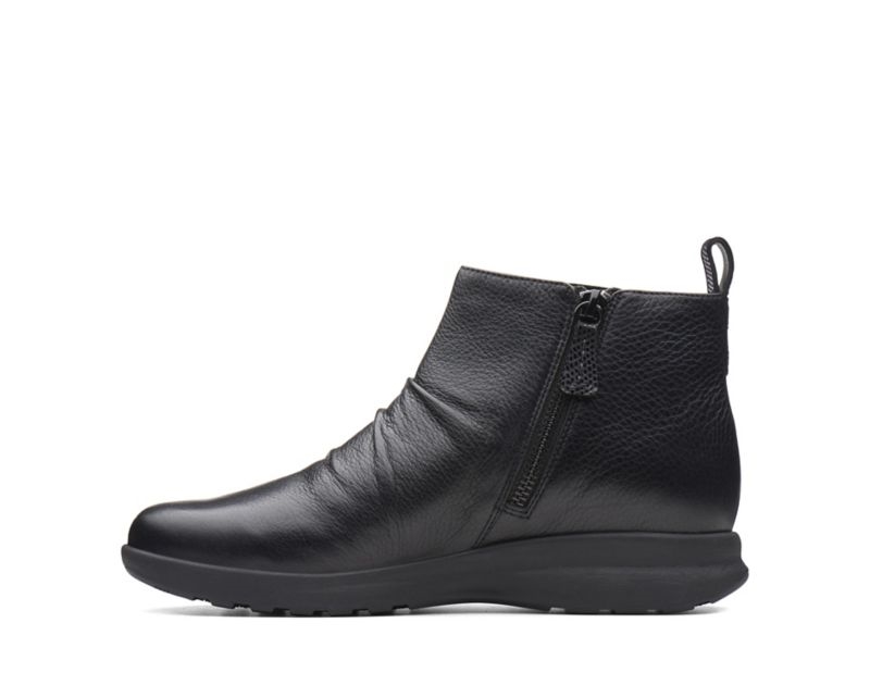 Clarks Un Adorn Mid Ankle Boots Black Women - India D9C4752-Y4