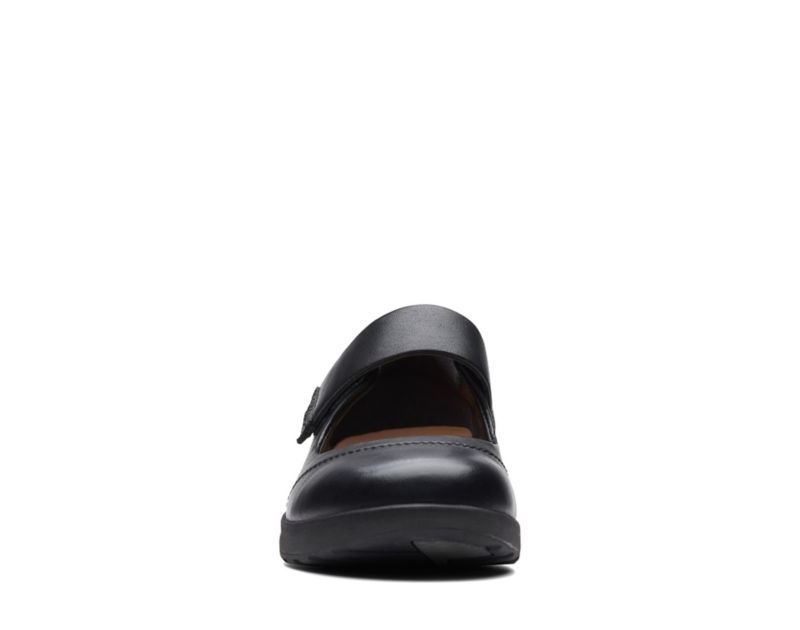 Clarks Un Adorn Strap Work Shoes Wide Fit Shoes Black Women - India E4I4038-T0