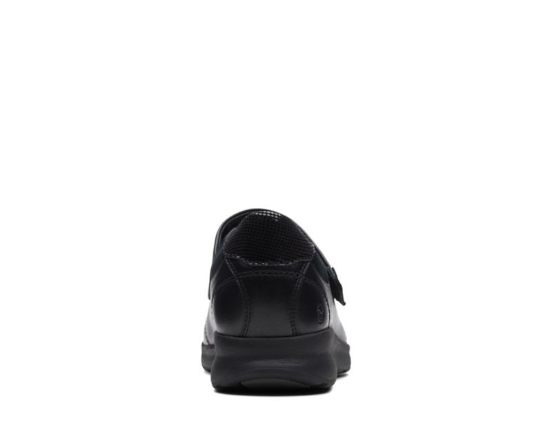 Clarks Un Adorn Strap Work Shoes Wide Fit Shoes Black Women - India E4I4038-T0