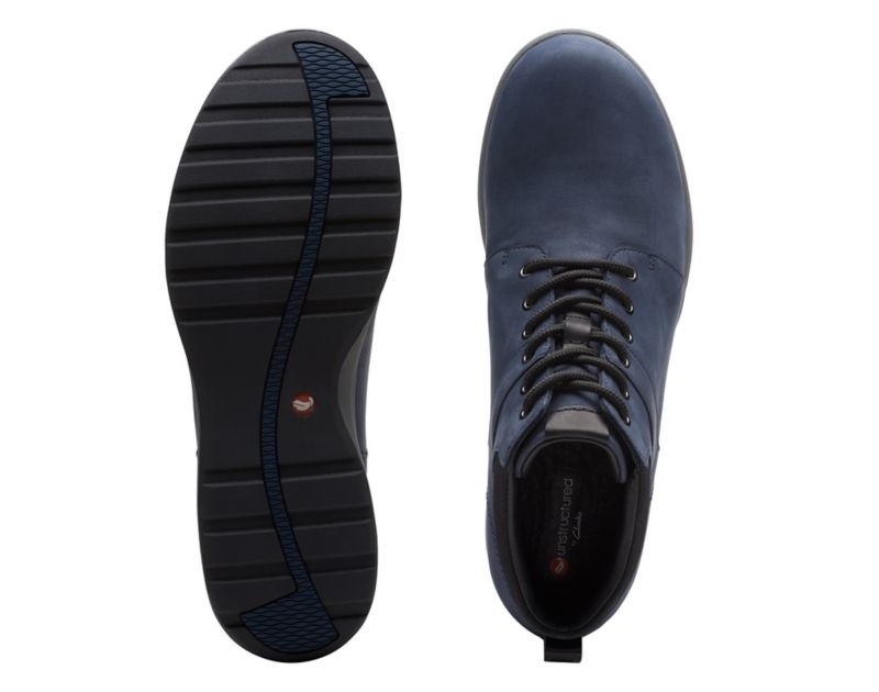 Clarks Un Adorn Walking Shoes Outdoor Boots Navy Women - India A0W9672-E0