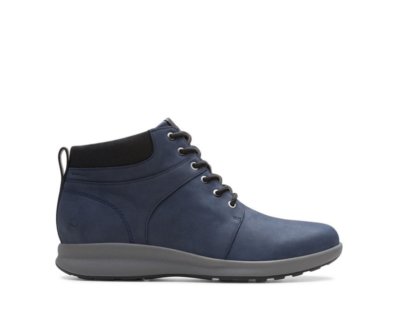 Clarks Un Adorn Walking Shoes Outdoor Boots Navy Women - India A0W9672-E0