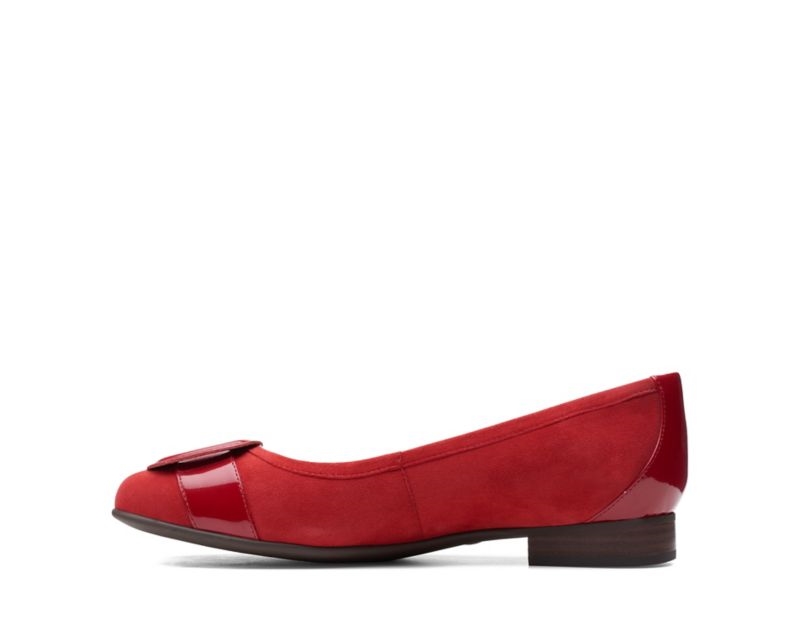 Clarks Un Blush Cove Flat Shoes Red Women - India A8S7774-H6