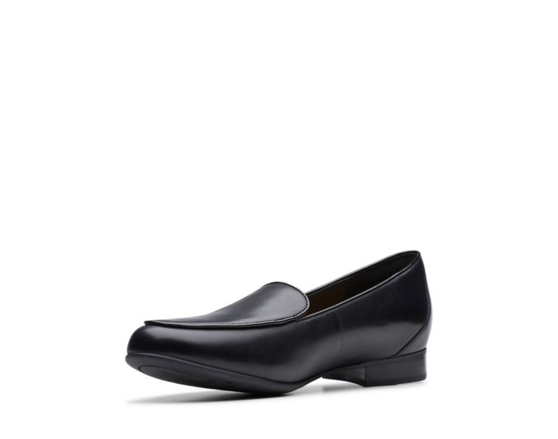 Clarks Un Blush Ease Loafers Flat Shoes Black Women - India Y7H2595-Q2