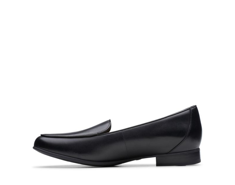 Clarks Un Blush Ease Loafers Flat Shoes Black Women - India Y7H2595-Q2