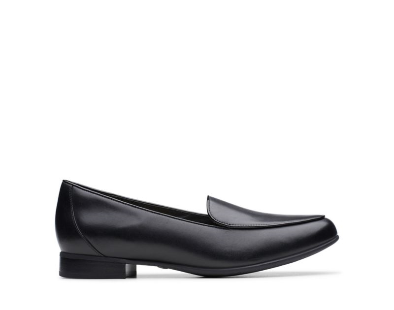 Clarks Un Blush Ease Loafers Flat Shoes Black Women - India Y7H2595-Q2