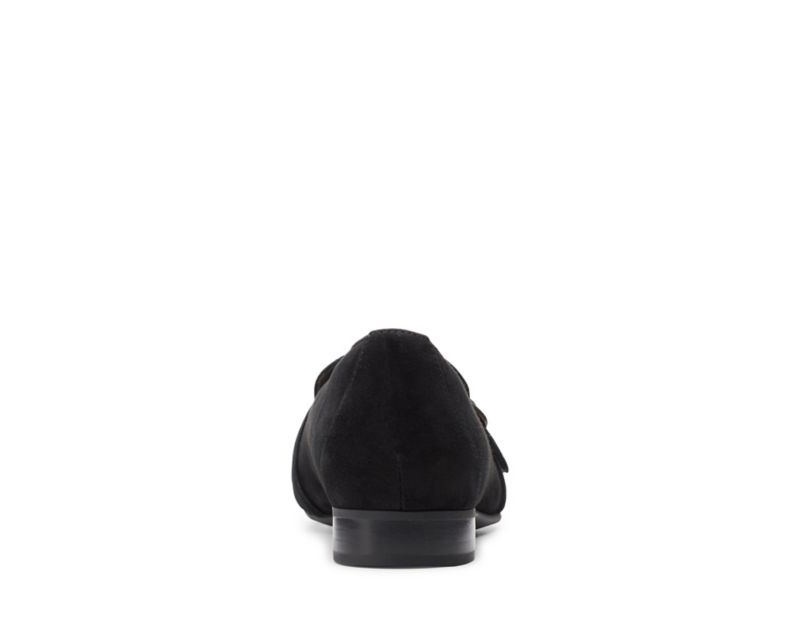 Clarks Un Blush Fame Loafers Flat Shoes Black Women - India Z8J4972-R0