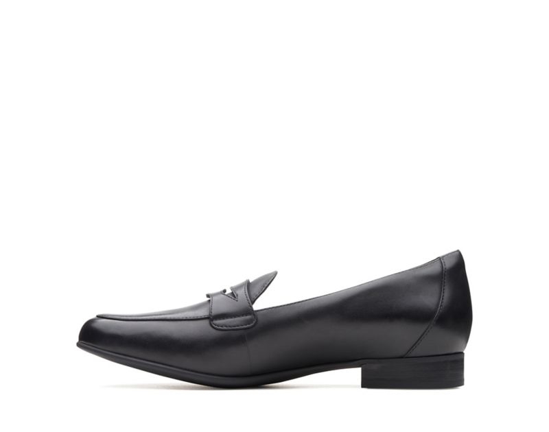 Clarks Un Blush Go Loafers Wide Fit Shoes Black Women - India F3P5838-D0