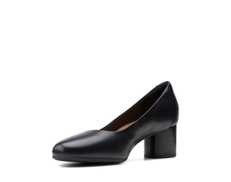 Clarks Un Cosmo Dress Heeled Shoes Black Shoes Black Women - India D6W2943-G7