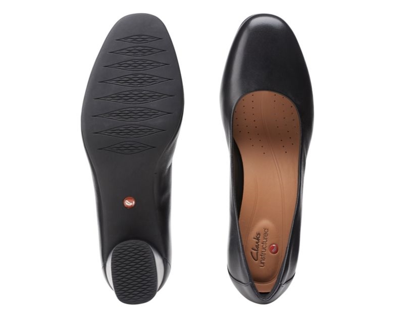 Clarks Un Cosmo Dress Heeled Shoes Black Shoes Black Women - India D6W2943-G7