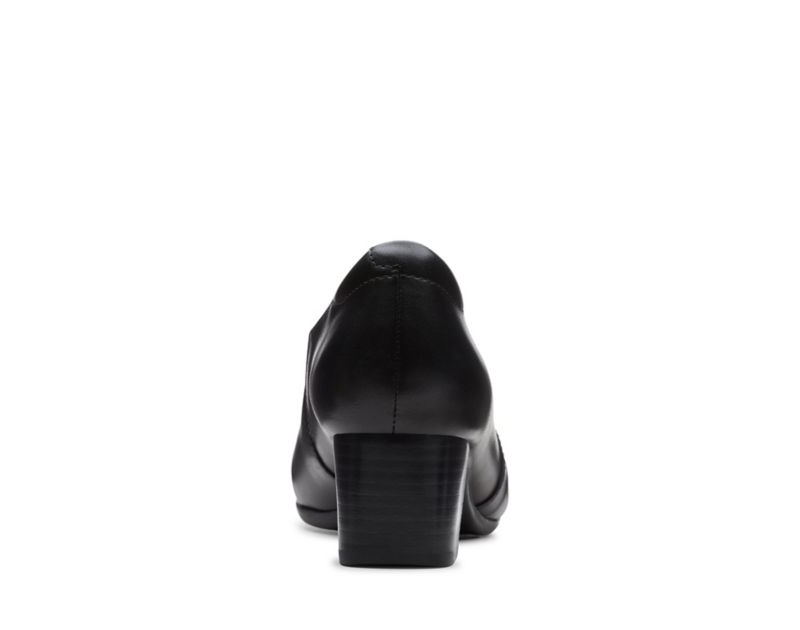 Clarks Un Damson Adele Heeled Shoes Wide Fit Shoes Black Women - India Z5M3068-X2