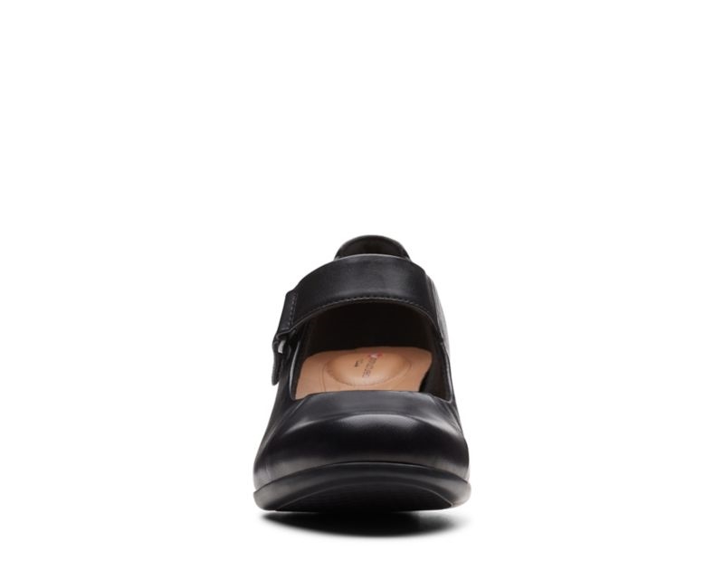 Clarks Un Damson Vibe Heeled Shoes Wide Fit Shoes Black Women - India D5S7182-O1