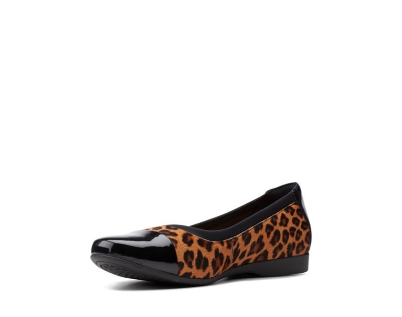 Clarks Un Darcey Cap 2 Ballet Pumps Leopard Women - India A5A3991-J9