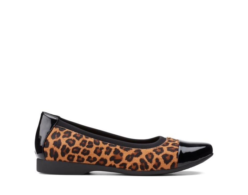 Clarks Un Darcey Cap 2 Ballet Pumps Leopard Women - India A5A3991-J9