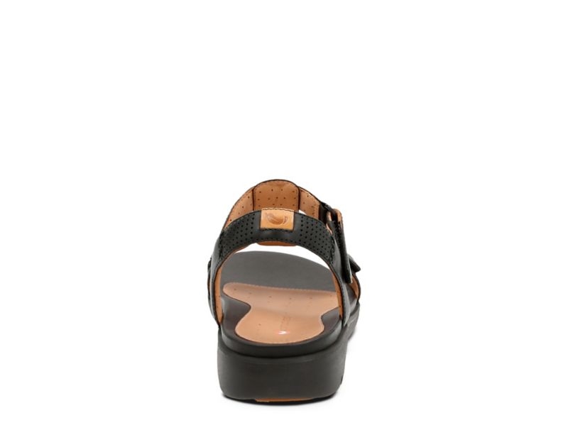 Clarks Un Haywood Sandals Flat Sandals Black Women - India I1L3063-D6