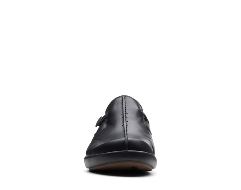 Clarks Un Loop 2 Walk Work Shoes Flat Shoes Black Women - India F8F3797-W3