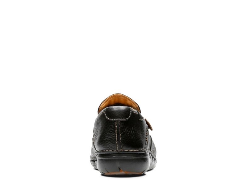 Clarks Un Loop Flat Shoes Black Women - India T0U1377-Y7