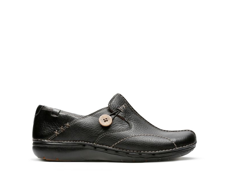 Clarks Un Loop Flat Shoes Black Women - India T0U1377-Y7