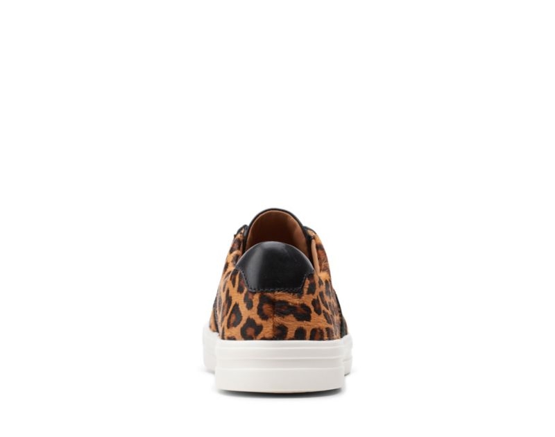Clarks Un Maui Band Canvas Shoes Brogues & Lace Ups Leopard Women - India N1Q9458-W5