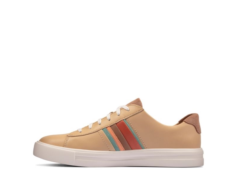 Clarks Un Maui Band Trainers Brogues & Lace Ups Light Brown Women - India G7B8027-G3