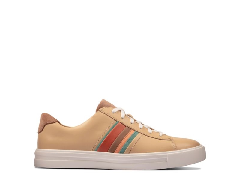 Clarks Un Maui Band Trainers Brogues & Lace Ups Light Brown Women - India G7B8027-G3