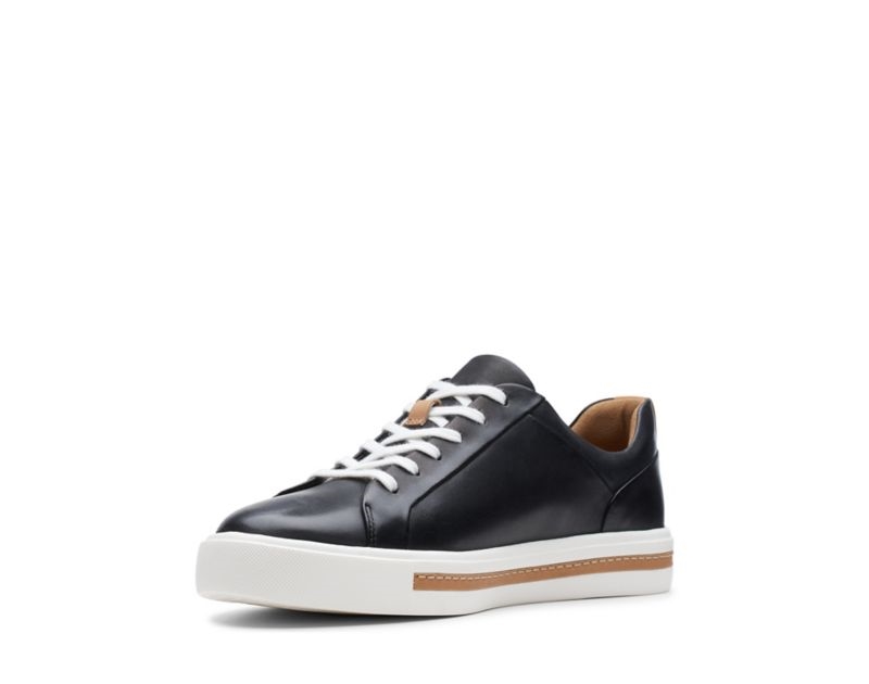 Clarks Un Maui Lace Trainers Black Shoes Black Women - India E4H2928-U9