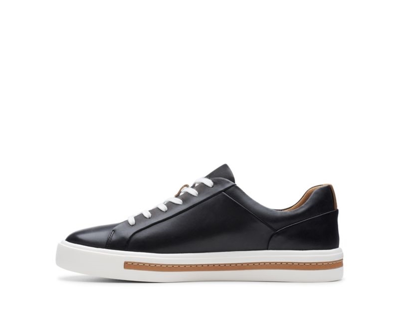Clarks Un Maui Lace Trainers Black Shoes Black Women - India E4H2928-U9
